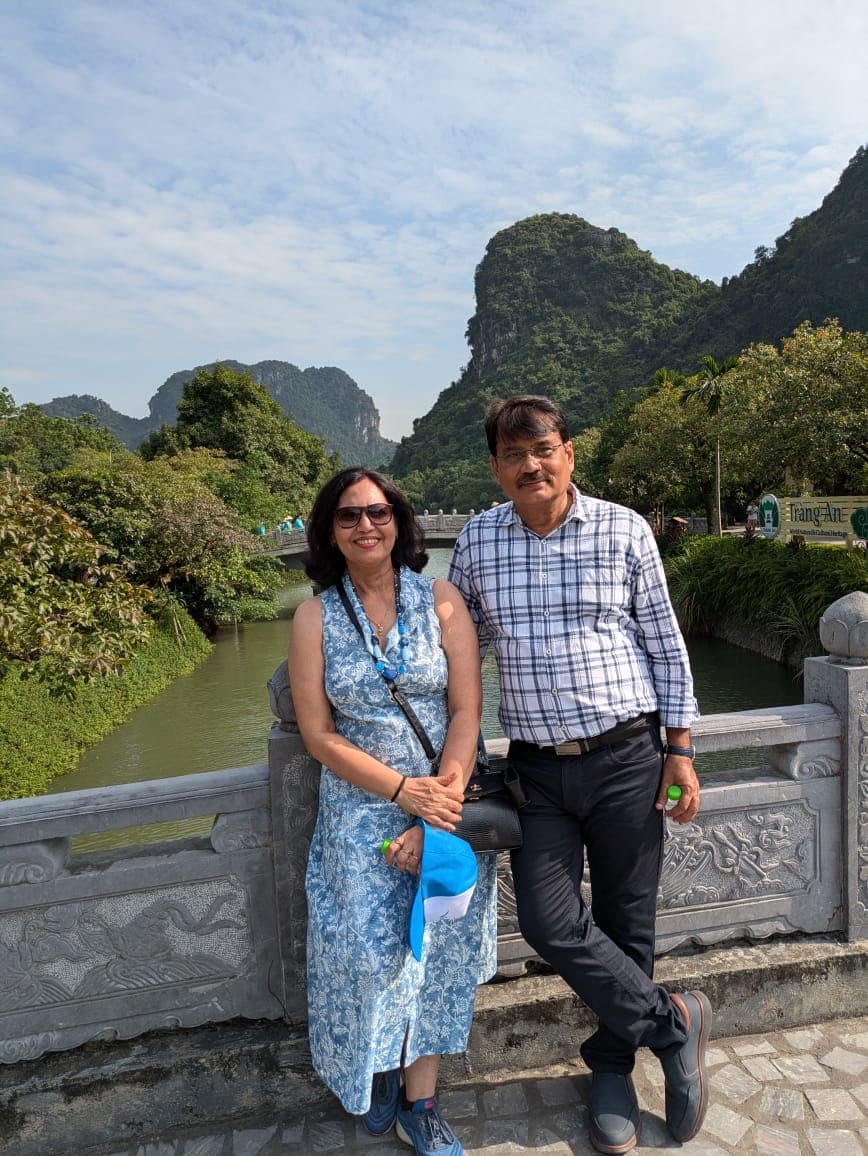 Mrs. Anita Verma with her husband